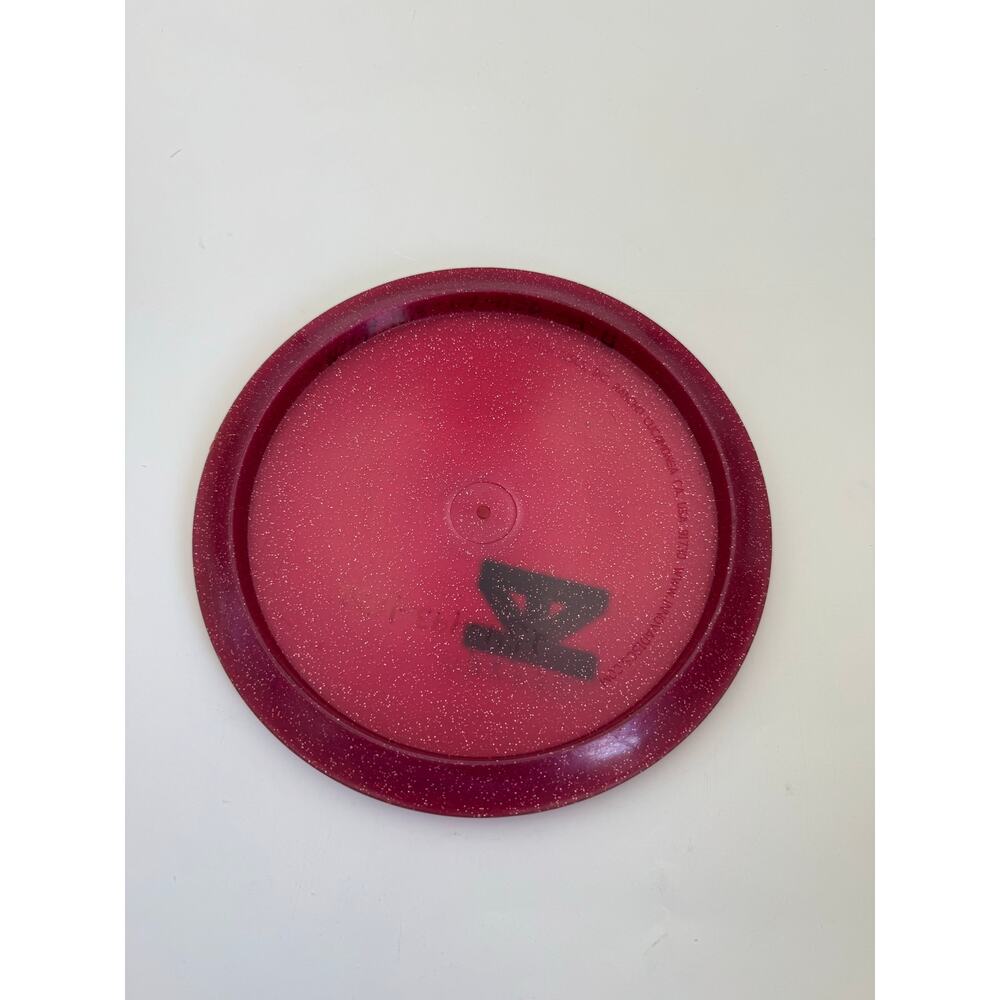 Disc Golf Plastic Putter Disc Glitter Red - Picture 2 of 2